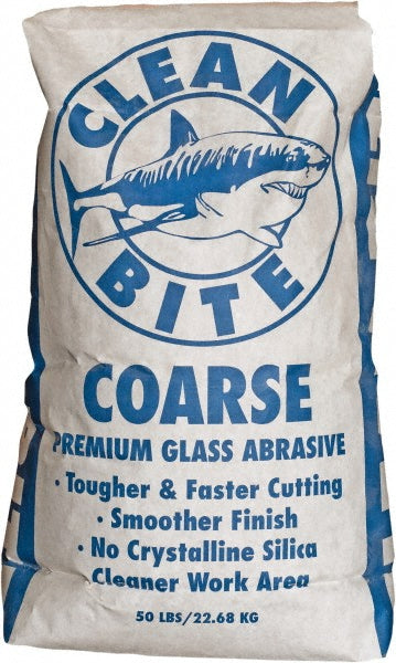 NC Minerals Coarse-F Abrasive Blasting Media  Coarse Grade,  Angular,  Crushed Glass