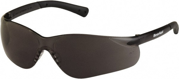 MCR Safety BK312 Safety Glasses Scratch-Resistant, Polycarbonate, Gray Lenses, Frameless