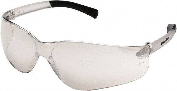 MCR Safety BK219 Safety Glasses Scratch-Resistant, Polycarbonate, Clear & Mirror Lenses, Frameless