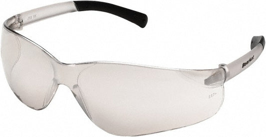 MCR Safety BK219 Safety Glasses Scratch-Resistant, Polycarbonate, Clear & Mirror Lenses, Frameless