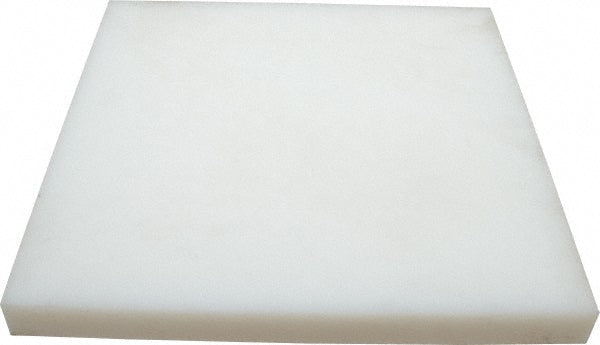 USA Industrials BULK-PS-UHMW-68 Plastic Sheet UHMWPE, 1" Thick, 12" Wide, 1' Long, White
