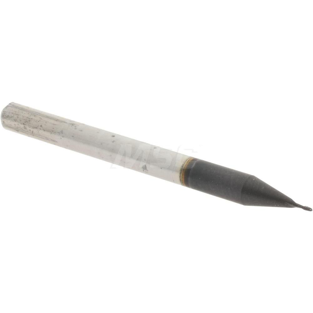 Accupro 12463570 Ball End Mill 0.0170" Dia, 0.0510" LOC, 2 Flute, Solid Carbide