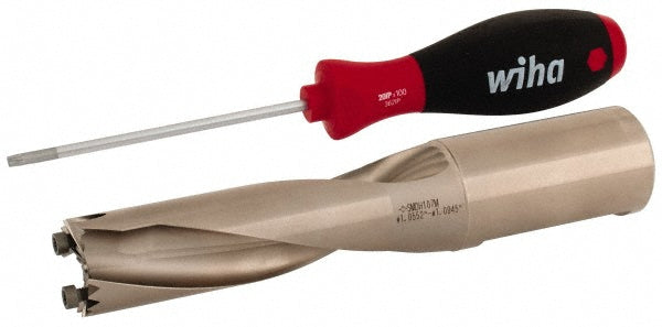 Sumitomo 5L00W1F Replaceable-Tip Drill 26.81 to 27.8 mm Dia, 3.701" Max Depth, 1-1/4" Straight-Cylindrical Shank