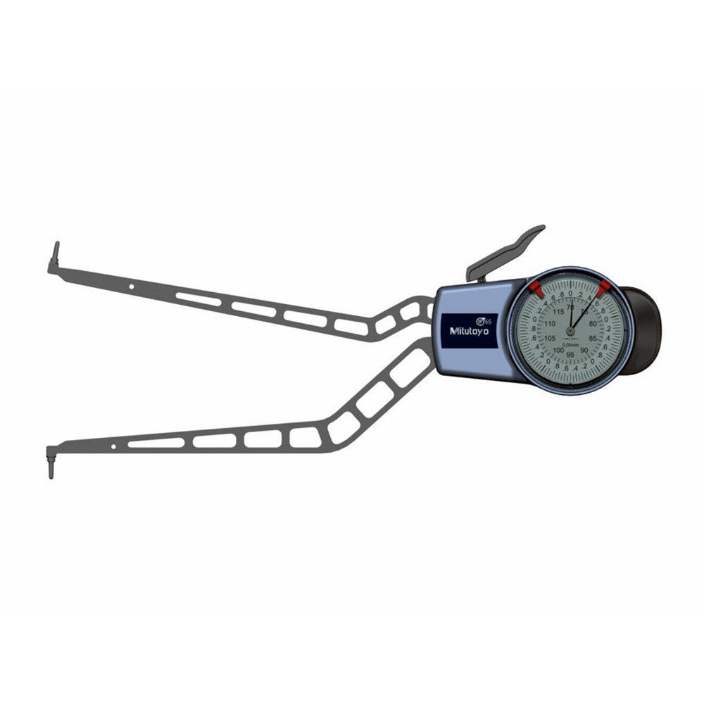 Mitutoyo 209-351 Inside Dial Caliper Gage 0.2 to 0.6", 0.0002" Graduation, 0.0008" Accuracy