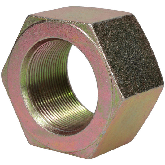 Value Collection 306108BR Hex Nut 2-12, Grade 8 Steel, Yellow Zinc Dichromate Finish
