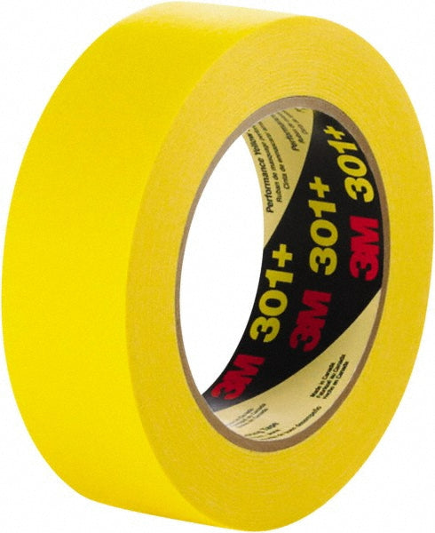 3M 7000124889 Masking Tape 24 mm Wide, 60 yd Long, 6.3 mil Thick, Yellow