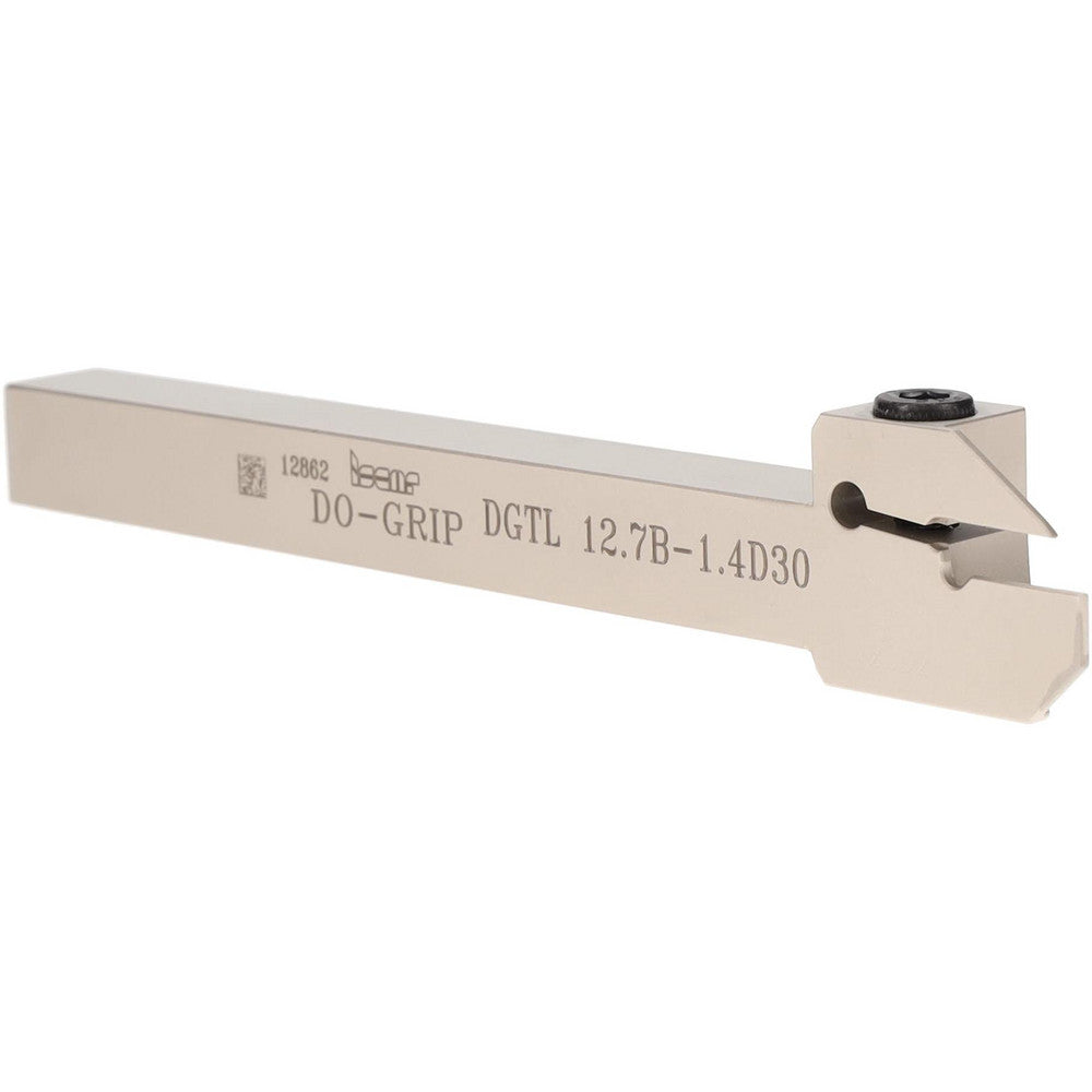 Iscar 2301418 Indexable Grooving-Cutoff Toolholder DGTL 12.7B-1.4D30, 0.055 to 0.055" Groove Width, 0.591" Max Depth of Cut, Left Hand