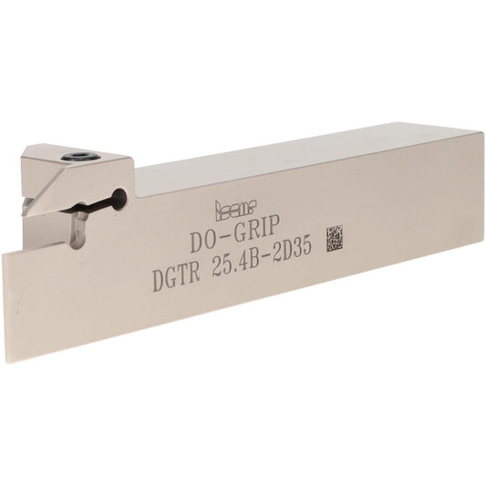 Iscar 2301427 Indexable Grooving-Cutoff Toolholder DGTR 25.4B-2D35, 0.075 to 0.098" Groove Width, 0.689" Max Depth of Cut, Right Hand