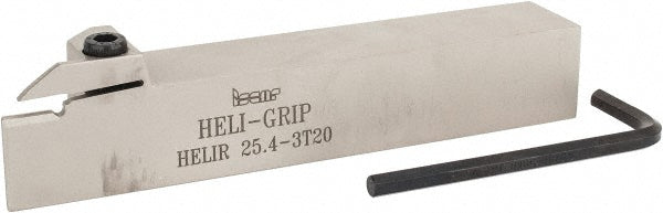 Iscar 2500558 Indexable Grooving Toolholder HELIR 25.4-3T20, External, Right Hand, 1.76" Max Workpiece Dia