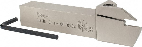Iscar 2500328 Indexable Grooving Toolholder HFHR 25.4-100-6T32, External, Right Hand, 7.09" Max Workpiece Dia