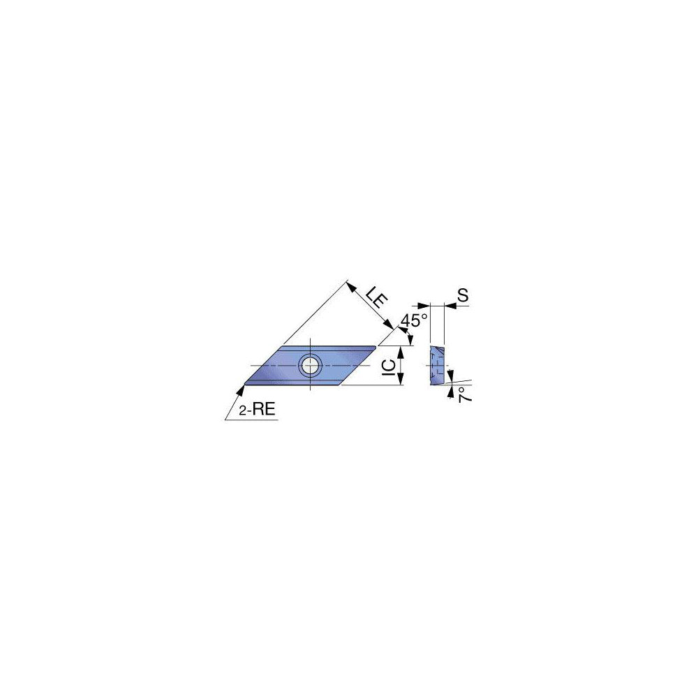 Tungaloy 6811538 Milling Insert ANSI XCET310404ER UX30, ISO XCET310404ER UX30, UX30, Solid Carbide