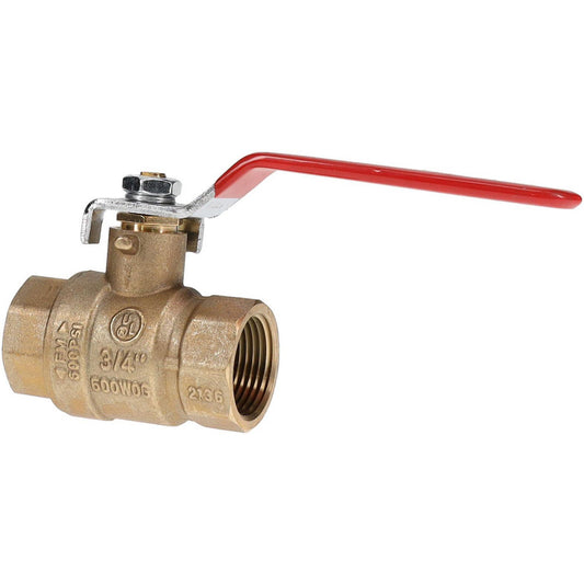 Value Collection TXN075 Full Port Manual Ball Valve 3/4" Pipe, Full Port