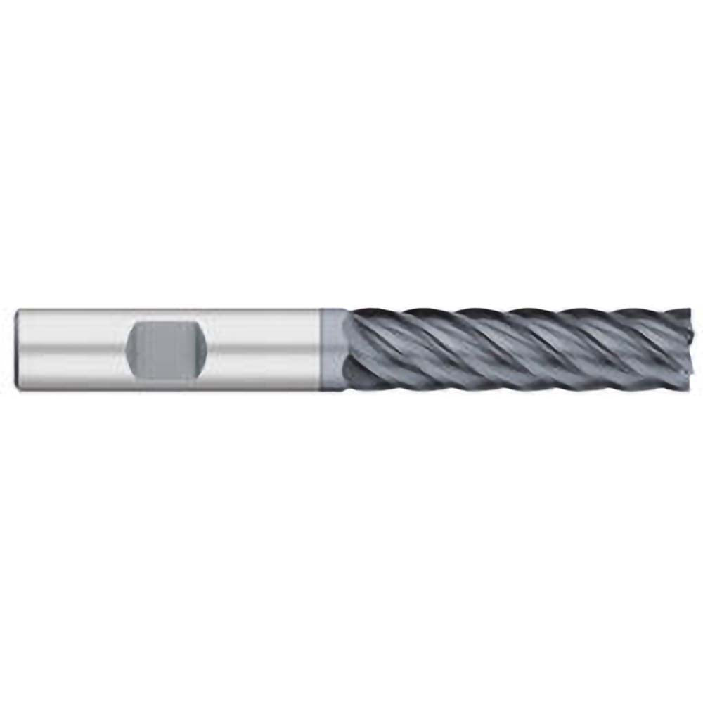 Titan USA TC61384 Square End Mill 1/2" Dia, 2" LOC, 6 Flutes, Solid Carbide