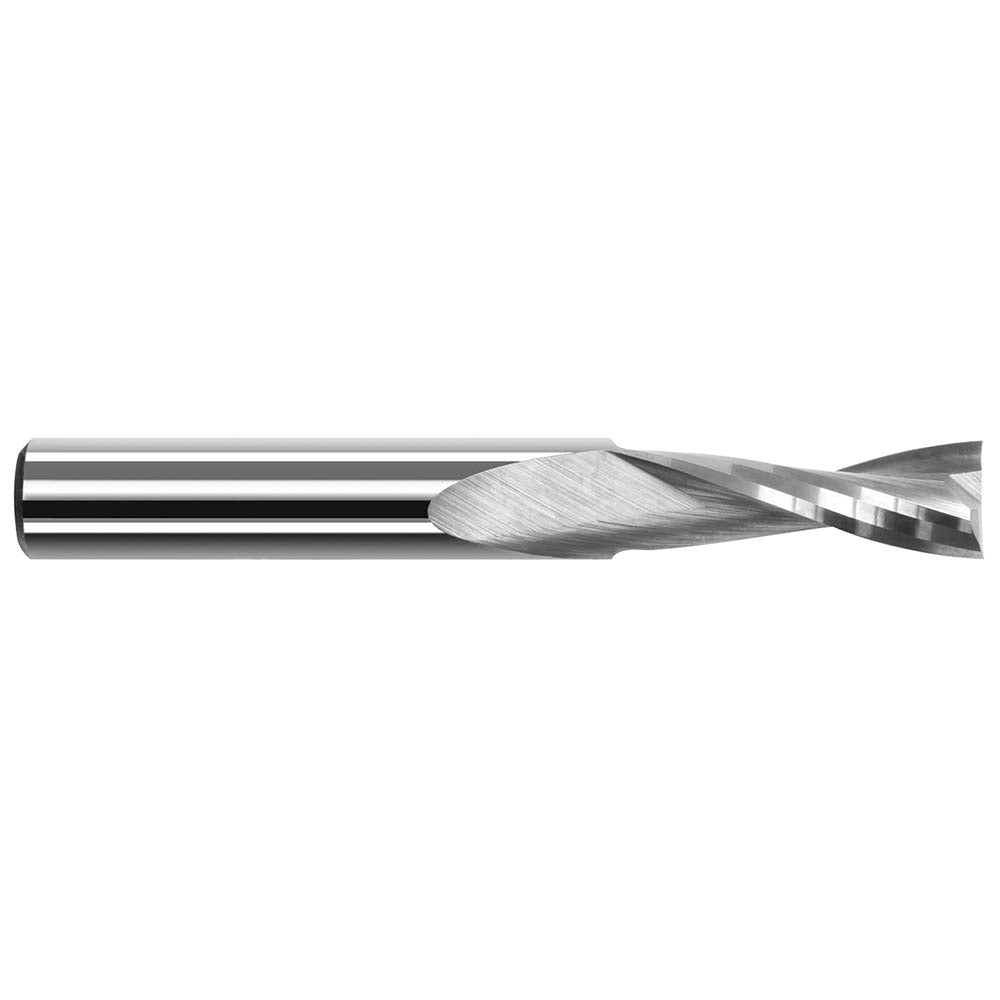 Harvey Tool 49862 Spiral Router Bit 1/16" Dia, 5/16" LOC, 1/8" Shank Dia, 2 Flute, Upcut