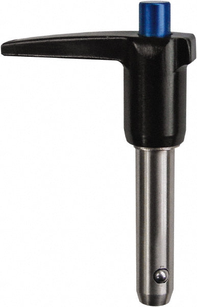 Monroe Engineering Products LBL-625500 Push-Button Quick-Release Pin L-Handle, 5/8" Pin Dia, 5" Usable Length