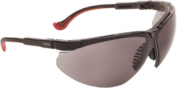 Uvex S3301HS Safety Glass Anti-Fog & Scratch-Resistant, Gray Lenses, Frameless
