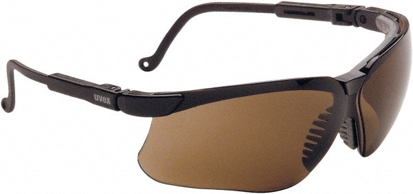 Uvex S3201HS Safety Glass Anti-Fog & Scratch-Resistant, Espresso Lenses, Frameless