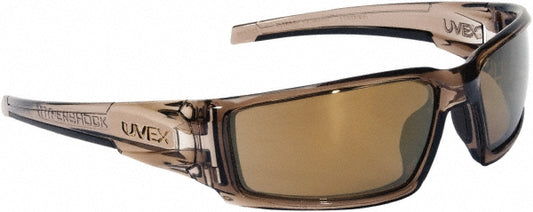 Uvex S2964 Safety Glass Scratch-Resistant, Gold Mirror Lenses, Full-Framed