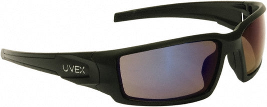 Uvex S2945 Safety Glass Scratch-Resistant, Blue Mirror Lenses, Full-Framed