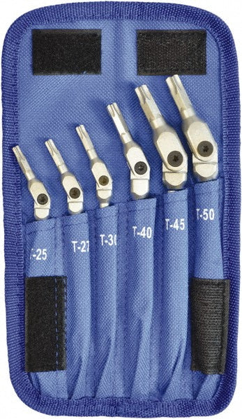 Bondhus 00015 6 Piece T25 to T50 Hex Handle Torx Driver Set