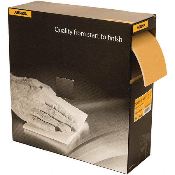 Mirka 23-145-400 Hand Sanding Pad 4-1/2 x 5", Aluminum Oxide, Series Gold