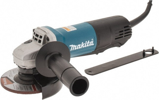 Makita 9557PB Corded Angle Grinder 4-1/2" Wheel Dia, 10,000 RPM, 5/8-11 Spindle