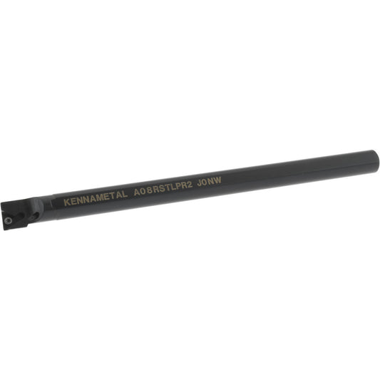 Kennametal 1094747 Indexable Boring Bar A08STLPR2, 15.24 mm Min Bore Dia, Right Hand Cut, 1/2" Shank Dia, -5 &deg Lead Angle, Steel