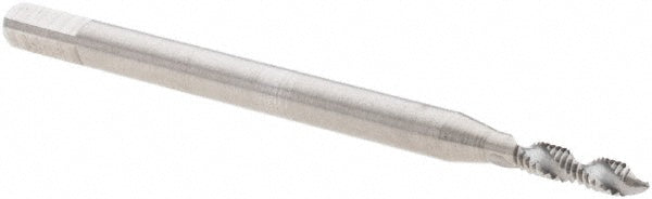Walter-Prototyp 6476081 Spiral Flute Tap M1.6x0.35 Metric, 2 Flutes, Modified Bottoming, 6H Class of Fit, Cobalt, Bright/Uncoated