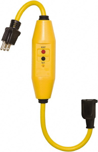 Tower 30438018 Plug-In GFCI Cord Set 1.5' Cord, 15A, 125V