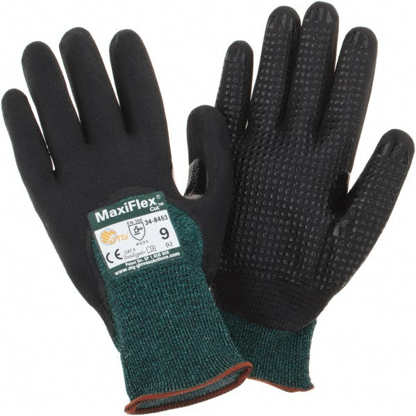 ATG 34-8753/L Cut, Puncture & Abrasion-Resistant Gloves ATG 34-8753, Size Large, ANSI Cut A2, ANSI Puncture 1, Microfoam Nitrile, Engineered Yarn