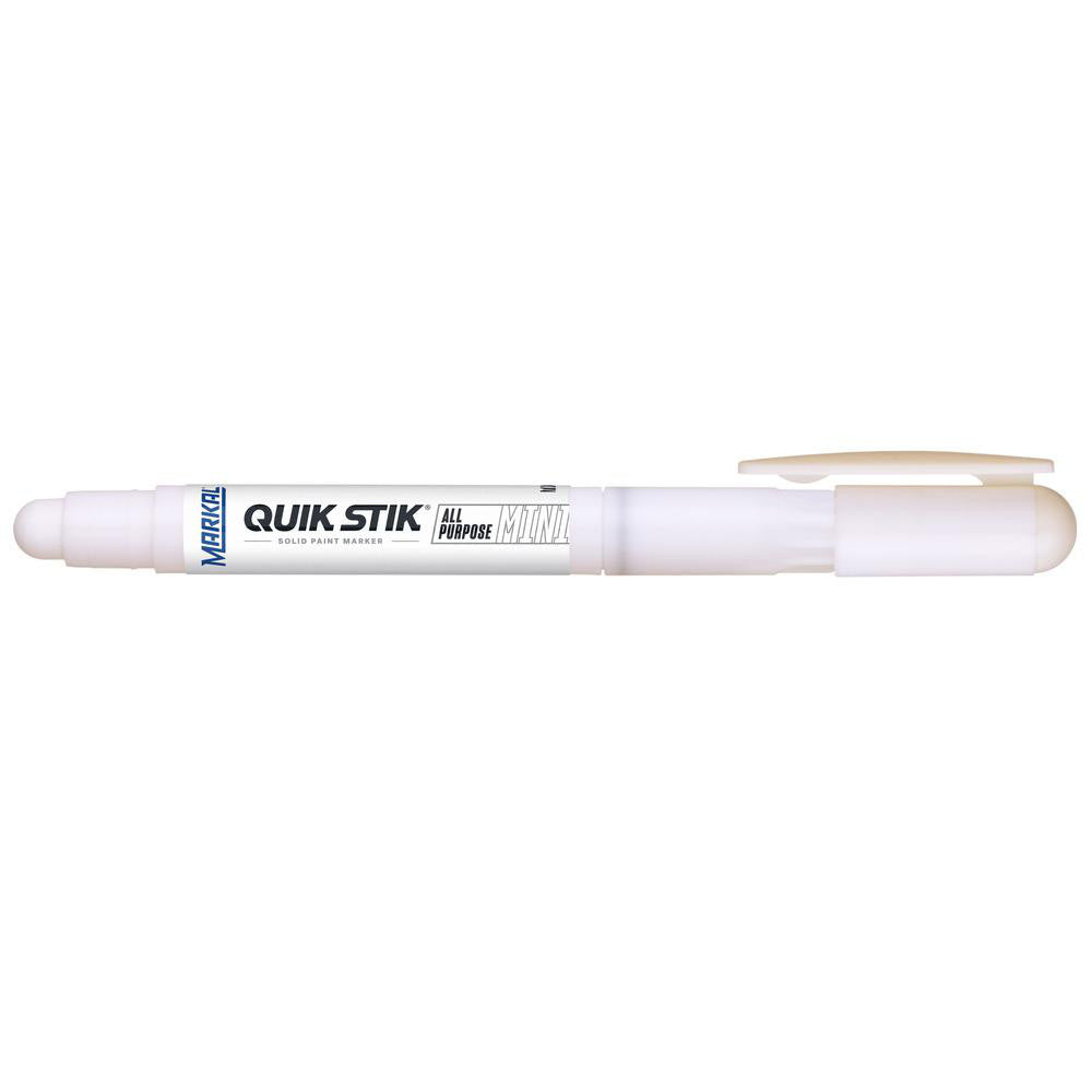 Markal 61126 Solid Paint Marker White, Alcohol Base, Round Tip