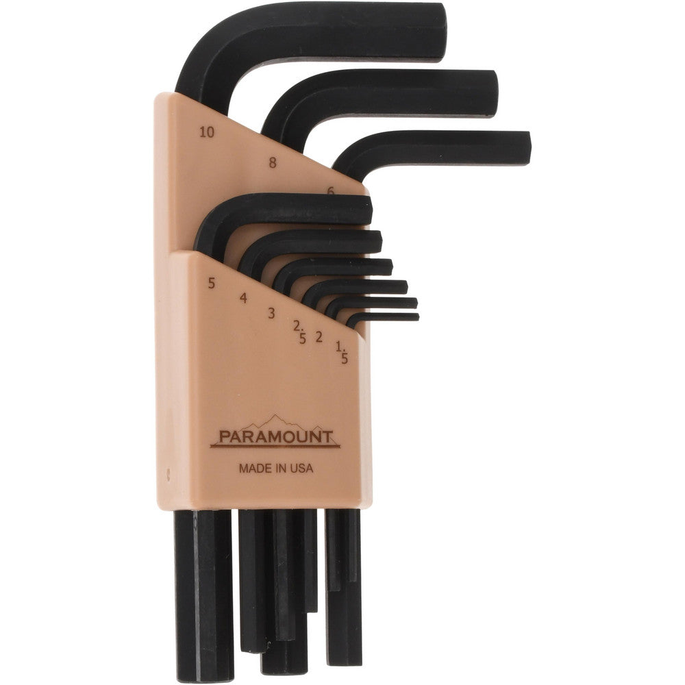 Paramount PAR37299 9 Piece L-Key Short Arm Hex Key Set