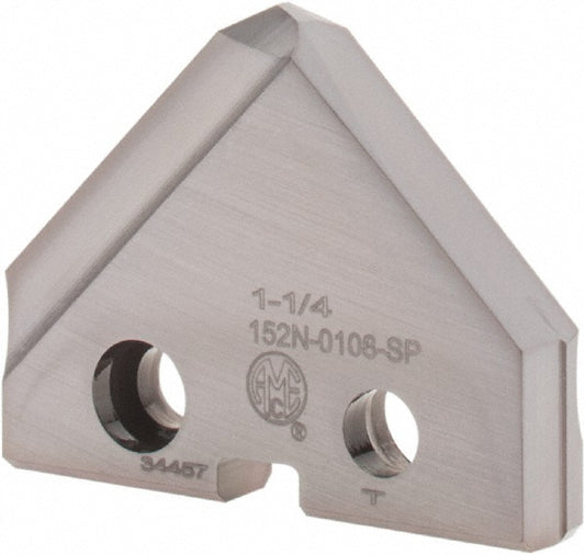 Allied Machine and Engineering 152N-0108-SP Spade Drill Insert 1-1/4" Dia, Seat Size 2, Cobalt, 90 deg Point
