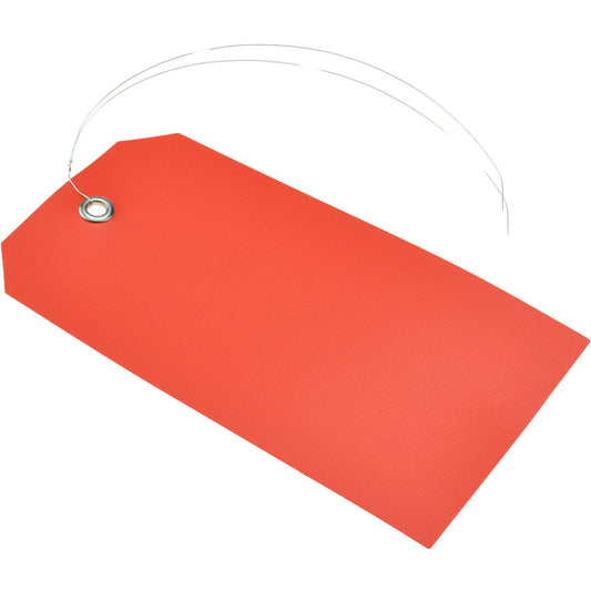 Value Collection S-5544R-PW Safety & Facility Tags Color Red  