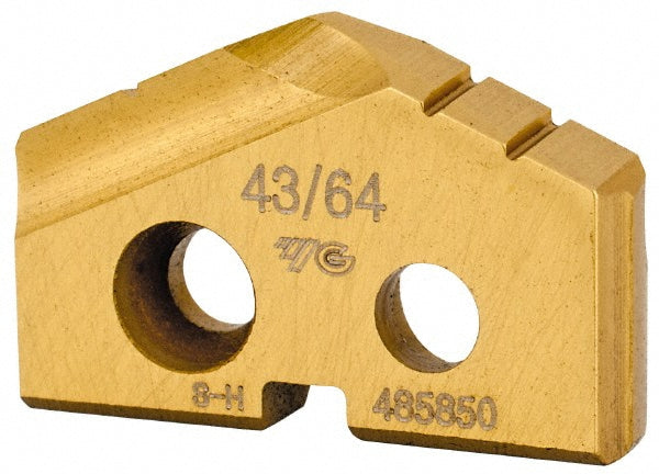 YG-1 S06063 Spade Drill Insert 43/64" Dia, Series 0, Cobalt