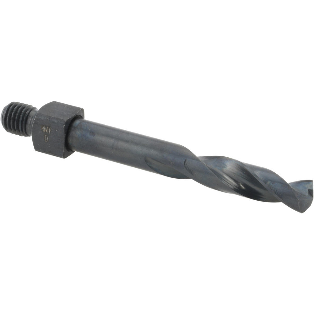 Hertel 953CODLS-209 Threaded Shank Drill Bit 0.246" Dia, 135 &deg Point, 1/4-28 Shank, Cobalt