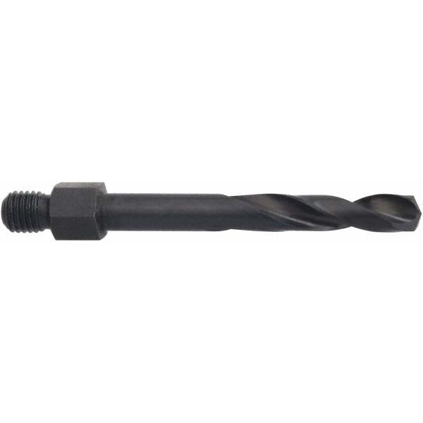 Hertel 953HS19LS-209 Threaded Shank Drill Bit #19, 135 &deg Point, 1/4-28 Shank, High Speed Steel
