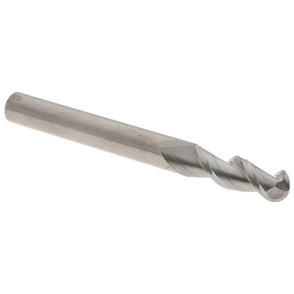 Accupro 313592 Ball End Mill 1/4" Dia, 3/4" LOC, 2 Flute, Solid Carbide
