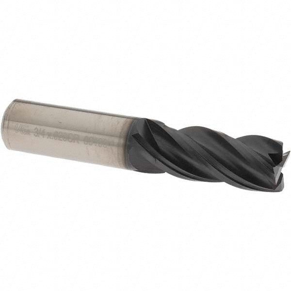 OSG VG434-7508 Corner Radius End Mill 3/4" Dia, 1-5/8" LOC, 0.02" Radius, 4 Flutes, Solid Carbide