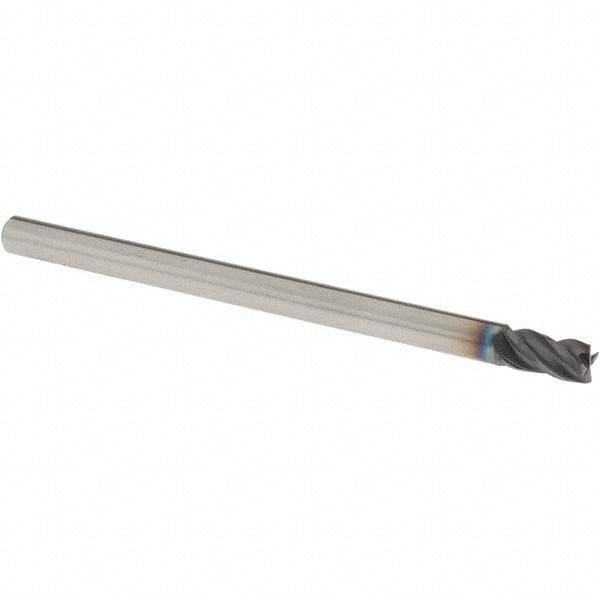 OSG VG464-2500 Square End Mill 1/4'' Dia, 3/8'' LOC, 1/4'' Shank Dia, 4'' OAL, 4 Flutes, Solid Carbide