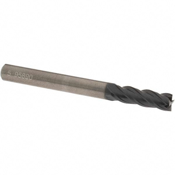 OSG HP441-1968 Square End Mill 0.1969'' Dia, 0.6299'' LOC, 4 Flutes, Solid Carbide
