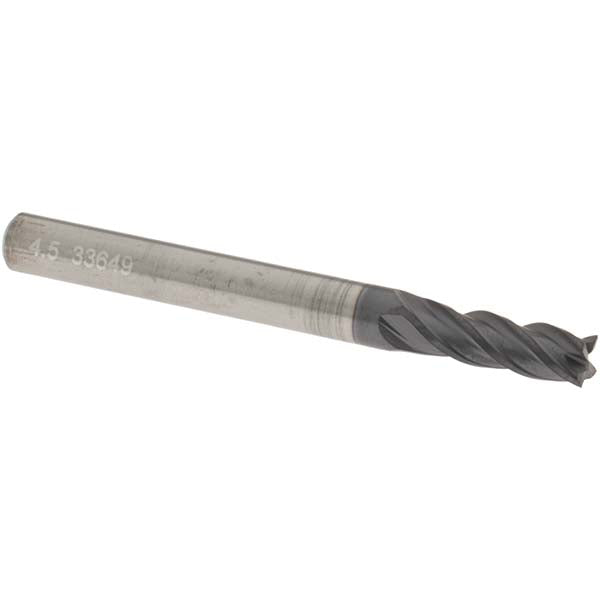 OSG HP441-1772 Square End Mill 0.1772'' Dia, 0.5512'' LOC, 4 Flutes, Solid Carbide
