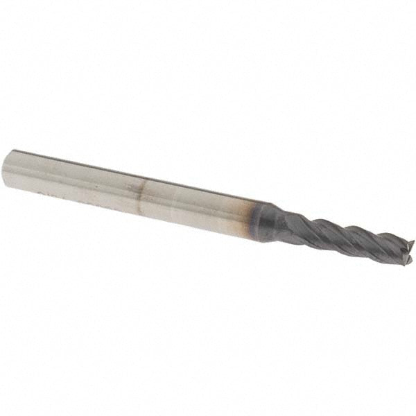 OSG HP441-1406 Square End Mill 9/64'' Dia, 1/2'' LOC, 3/16'' Shank Dia, 2'' OAL, 4 Flutes, Solid Carbide