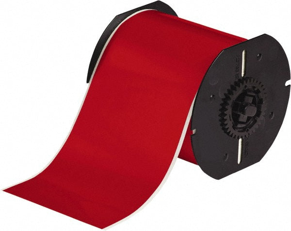Brady 142023 Vinyl Tape 4" x 100', Red