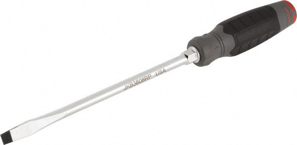 Proto JKB3808RPF Slotted Screwdriver 3/8" Width, 12-3/4" OAL, 8" Blade Length