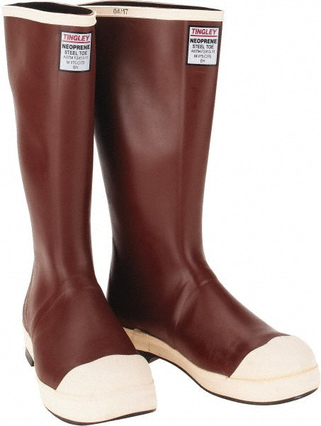 Tingley MB921B-8 Work Boot Size 8, Neoprene, Steel Toe, Knee Boot
