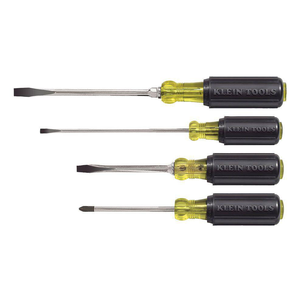 Klein Tools 85105 Screwdriver Set 4 Pc, Cabinet, Keystone & Phillips