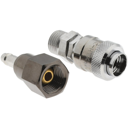 Value Collection QC-HTPR 9/16" Thread, RH Oxygen & LH Fuel Pair Hose to Hose Quick Connector