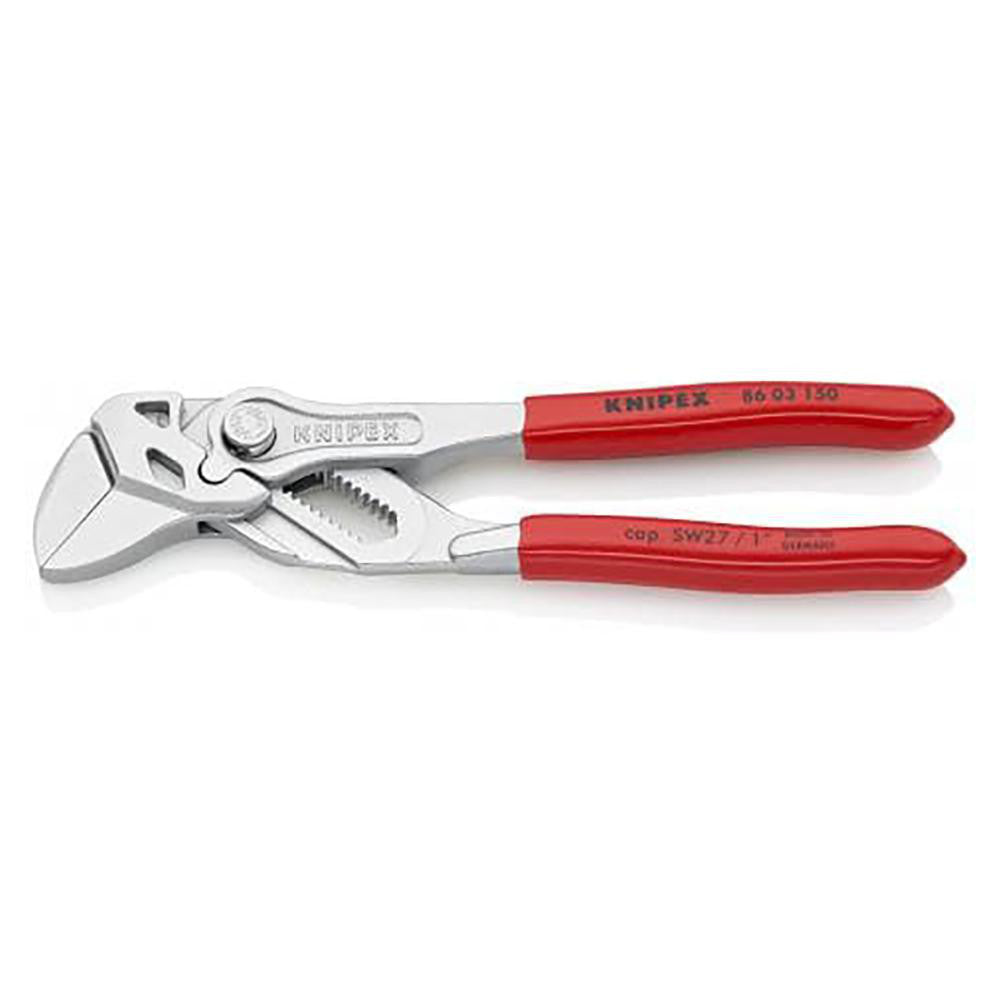 Knipex 8603150 Tongue & Groove Plier 1" Cutting Capacity, Parallel Smooth Jaws Jaw
