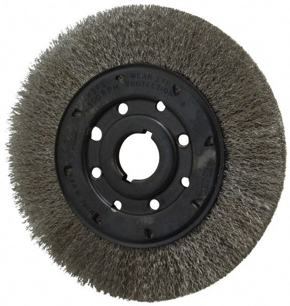 Osborn 0002110600 Wheel Brush 8" Wheel Dia, 3/4" Face Width, 0.0104" Wire Dia, Crimped